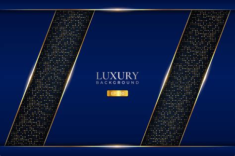 Luxury Background Diagonal Blue Golden Graphic By Rafanec · Creative