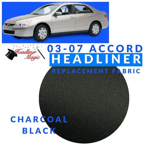 108 L X 60 W Charcoal Black Headliner Ceiling Repair Fabric Material