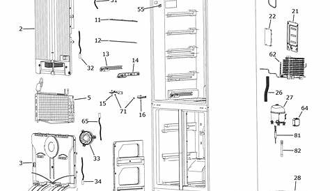 Haier HRQ16N3BGS bottom-mount refrigerator parts | Sears PartsDirect