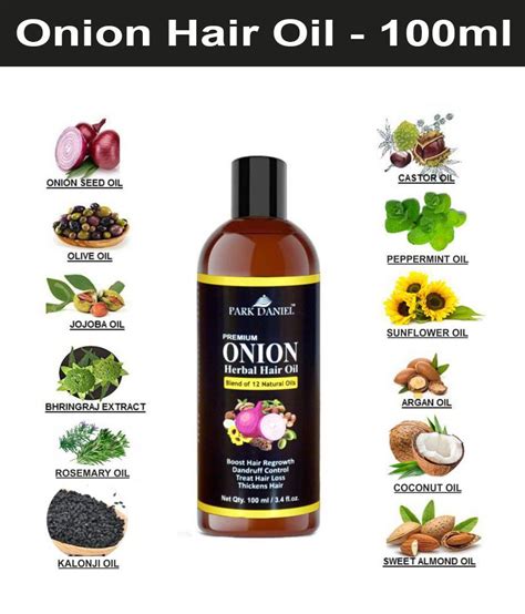 It also makes thin hair thicker and removes toxins and parasites from the scalp. Park Daniel ONION Herbal Hair Oil- For Fast Hair Growth ...