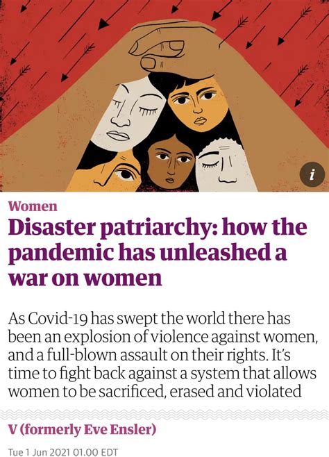 Vs New Piece In The Guardian Out Today Disaster Patriarchy How The