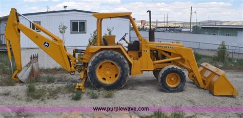 John Deere 500c Backhoe In Rock Springs Wy Item F2004 Sold Purple Wave