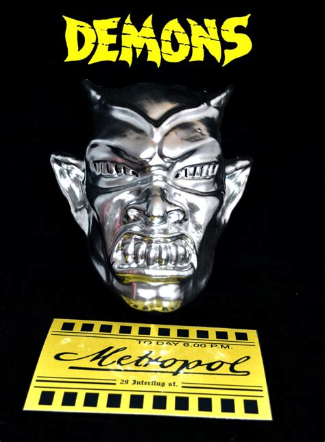Demons Replica Movie Mask 11 Scale Horror Halloween Prop Etsy