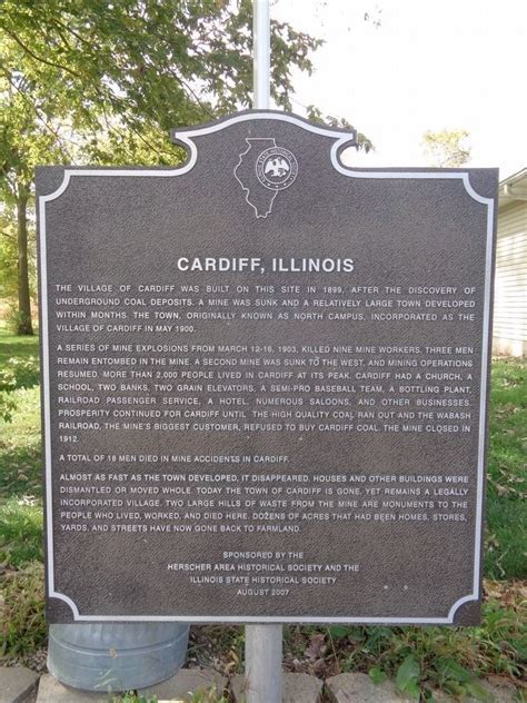Cardiff Illinois Historical Marker