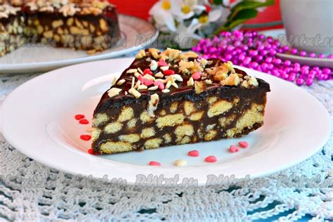 Шоколадный торт из печенья без выпечки 14 пошаговых фото в рецепте