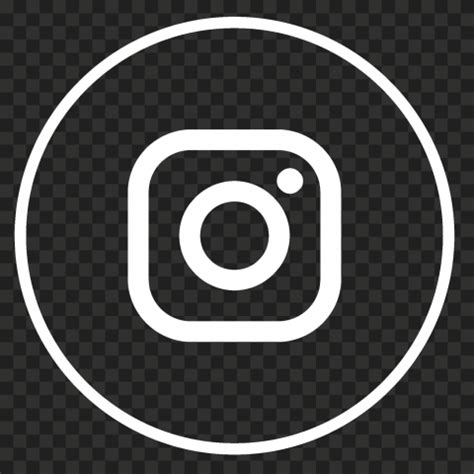 Hd White Round Outline Instagram Logo Icon Png Citypng Sexiz Pix