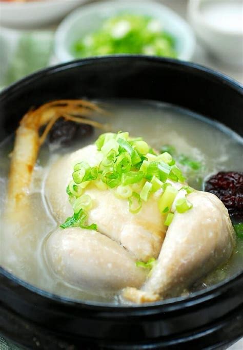 Restore your energy with samgyetang (korean ginseng chicken soup)! Samgyetang (Ginseng Chicken Soup) - Korean Bapsang ...