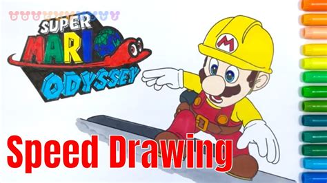 More images for airship mario odyssey ship coloring pages » Speed Drawing Super Mario Odyssey | Drawing Coloring Pages ...
