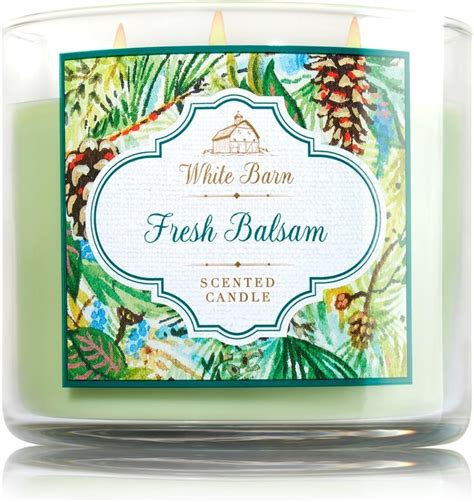 Bath And Body Works White Barn Fresh Balsam Scented 3 Wick Candle 145 Oz411 G Home