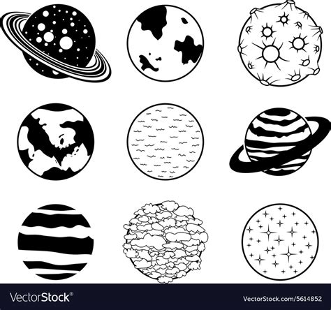Planets Royalty Free Vector Image - VectorStock