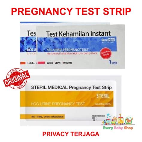 Jual ONEMED STERIL Tes Kehamilan Instant TEST PACK Hamil HCG Urine