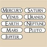 Our Solar System Name Images