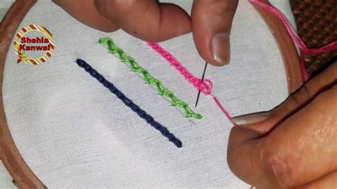 Basics Hand Embroidery Stitches For Beginners Youtube