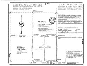 Fillable Online Co Missoula Mt Certificate Of Survey Co Missoula Mt