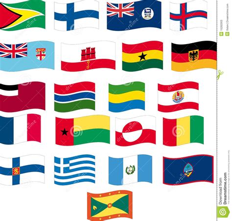 We have undertaken the difficult task and created the following list of over 5 10 letter countries with letter g. Flag Set - Part 5/12 - Letter F And G Stock Vector ...