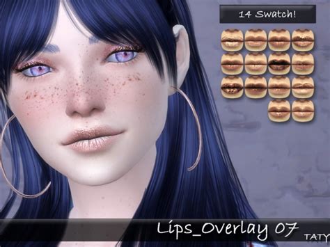Lips Overlay 07 By Tatygagg At Tsr Sims 4 Updates