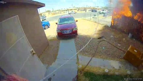 Las Vegas Woman Fights Neighborhood Fire With Garden Hose