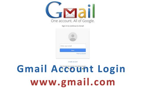 Gmail Login Page Email Sign In Gmail