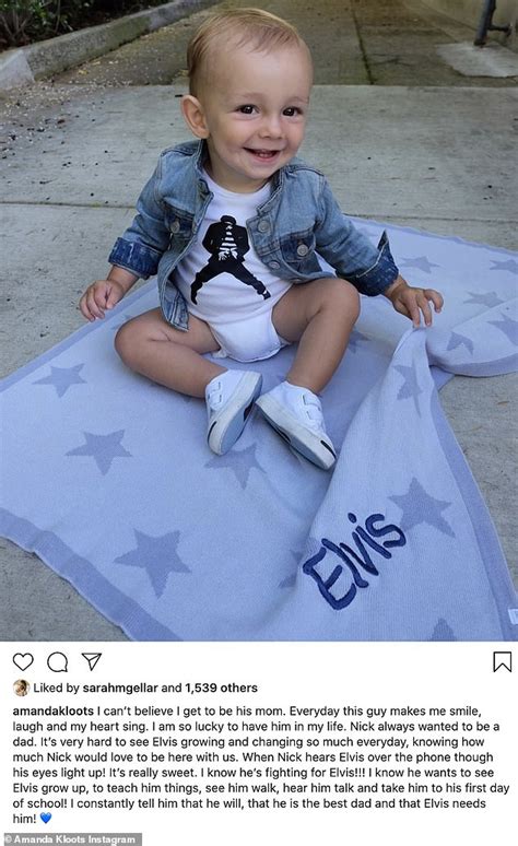 Nick Corderos Wife Amanda Kloots Shares An Adorable Photo Of Their 11 Month Old Son Elvis