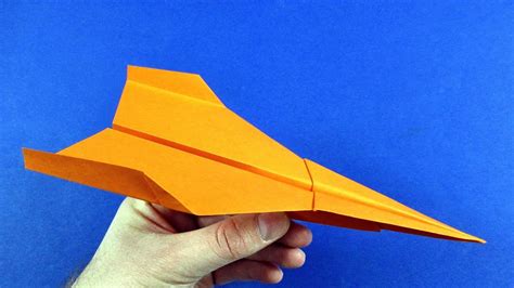 Как сделать бумажный самолетик который далеко летает Оригами самолет ...
