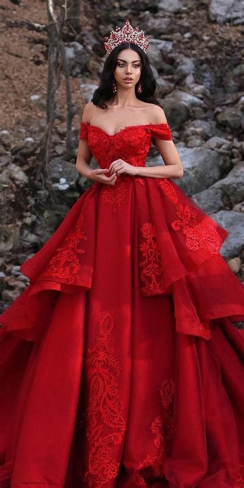 Blood Red Wedding Dresses 12 Amazing Suggestions Ball Gowns Ball