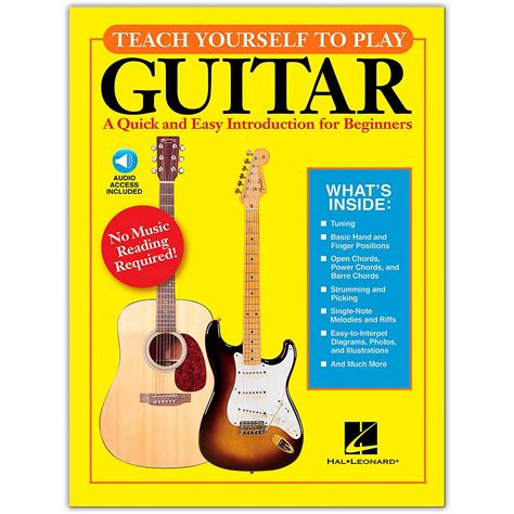 Hal Leonard Teach Yourself To Play Guitar Bookonline Audio Musician