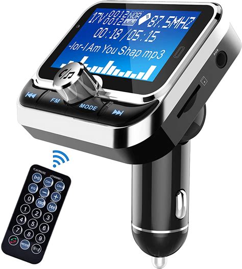 TIME4BUY Transmisor FM Bluetooth Transmisor FM Bluetooth Adaptador De