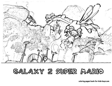 Wii Super Mario Galaxy 2 Coloring Pages >> Disney Coloring Pages
