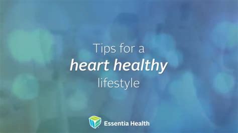 Cardiology Tips For A Heart Healthy Lifestyle Essentia Health Youtube