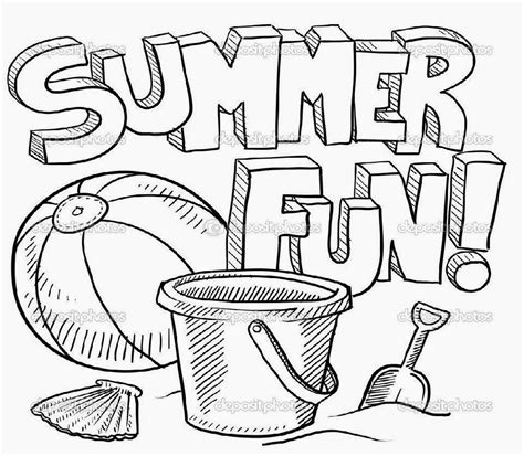 Coloring pages are fun for children of all ages and are a great educational tool that helps children develop fine motor skills, creativity and color recognition! Image result for summer drawing ideas | Summer coloring ...
