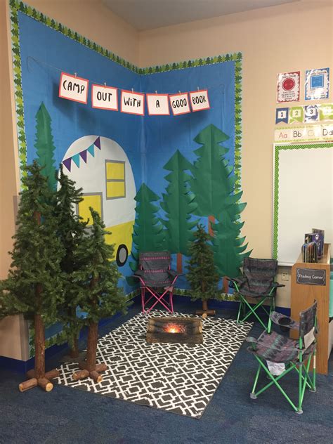 Camping Reading Area Camping Theme Classroom Camping Classroom