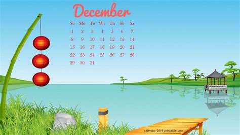 December 2019 Calendar Wallpaper Calendar Wallpaper Desktop