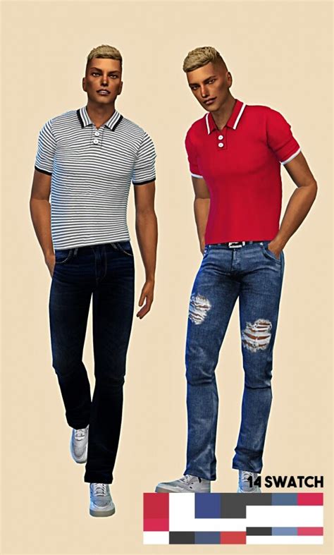 Male Polo Shirt At Lsim Sims 4 Updates