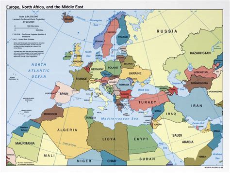 Political Map Of Europe And North Africa United States Map