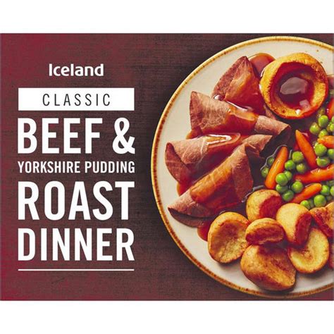 Iceland Beef And Yorkshire Pudding Roast Dinner 450g Traditional