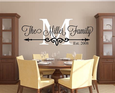 No matter what room you're looking to make home decor for, shutterfly has the perfect product to fit in with you and your family's personal. Customize Family Name Wall Decal Personalized Family ...