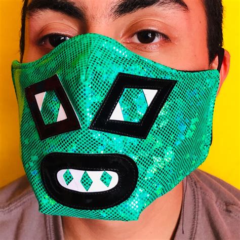 Lucha Libre Hand Made Face Mask Wrestling Face Mask Etsy