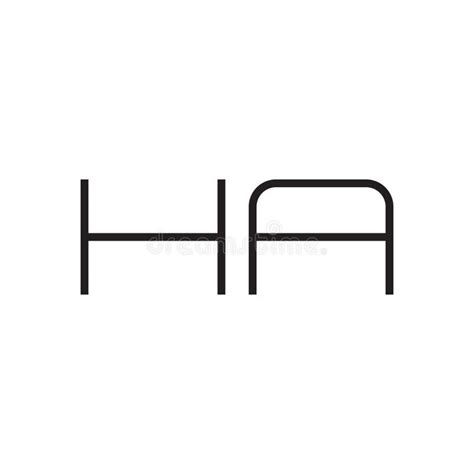 Ha Initial Letter Vector Logo Icon Stock Vector Illustration Of