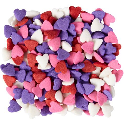 Wilton Heart Sprinkle Assortment Sprinkle Mixes Candy Shapes And