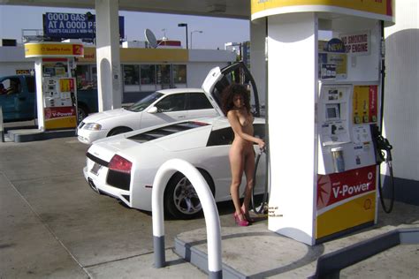 Nude Amateur On Heels Stopping For Gas September 2010