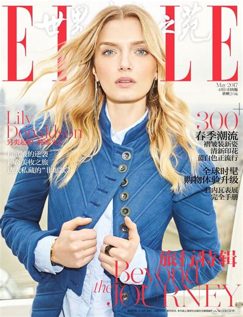 Lily Donaldson Wears The Spring Collections In Elle China Lily Donaldson Fashion Cover