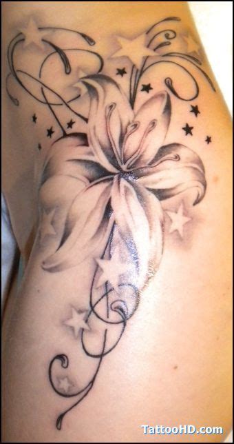 28 Black Stargazer Lily Tattoos ideas | lily tattoo, stargazer lily, tattoos