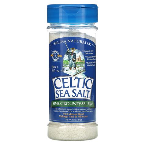 Celtic Sea Salt Fine Ground Vital Mineral Blend 8 Oz 227 G Iherb