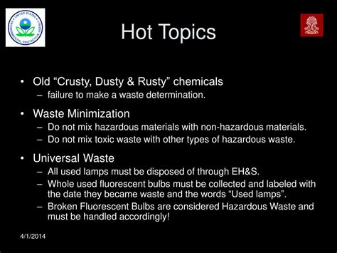 Ppt Usc Eh S Hazardous Waste Training Powerpoint Presentation Id