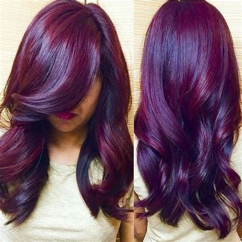 Deep Purple Hair Color Nail Art Styling