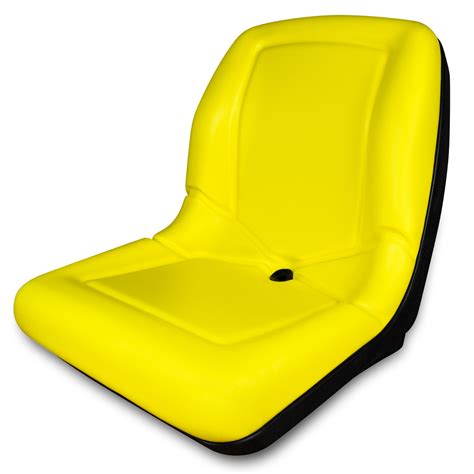 Yellow High Back Seat For John Deere Compact Tractor Flip Up Style Seat