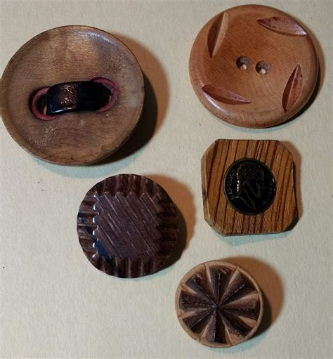 Vintage Wooden Buttons By Bygonebuttonboutique On Etsy Wooden Button