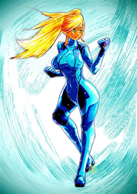 Fanart Samus Aran Zero Suit By Haruhenshin On Deviantart