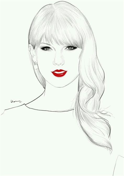 Pin By Kwang T On Taylor Swift Fan Art Taylor Swift Drawing