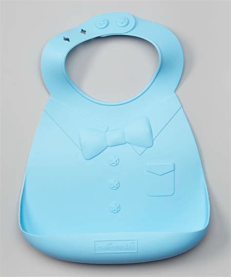 Look at this make my day Blue Silicone Bib on #zulily today! | Silicone bibs, Baby growth spurts ...